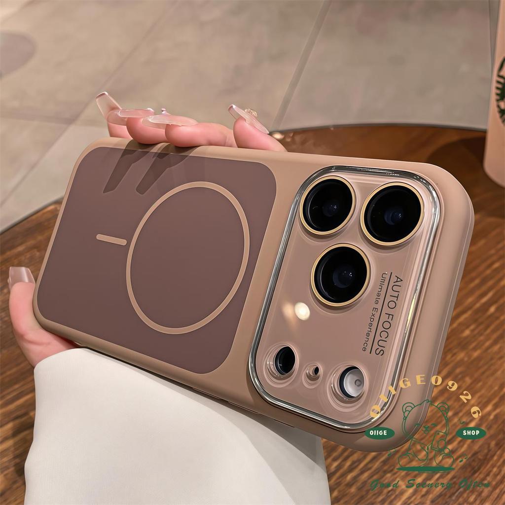 【 Ốp lưng iPhone17 】 Vỏ điện thoại hấp thụ từ tính silica gel lỏng chống rơi iPhone17 Pro Max 16 15 14 cho vỏ iPhone Vỏ mềm silicon TPU chống sốc