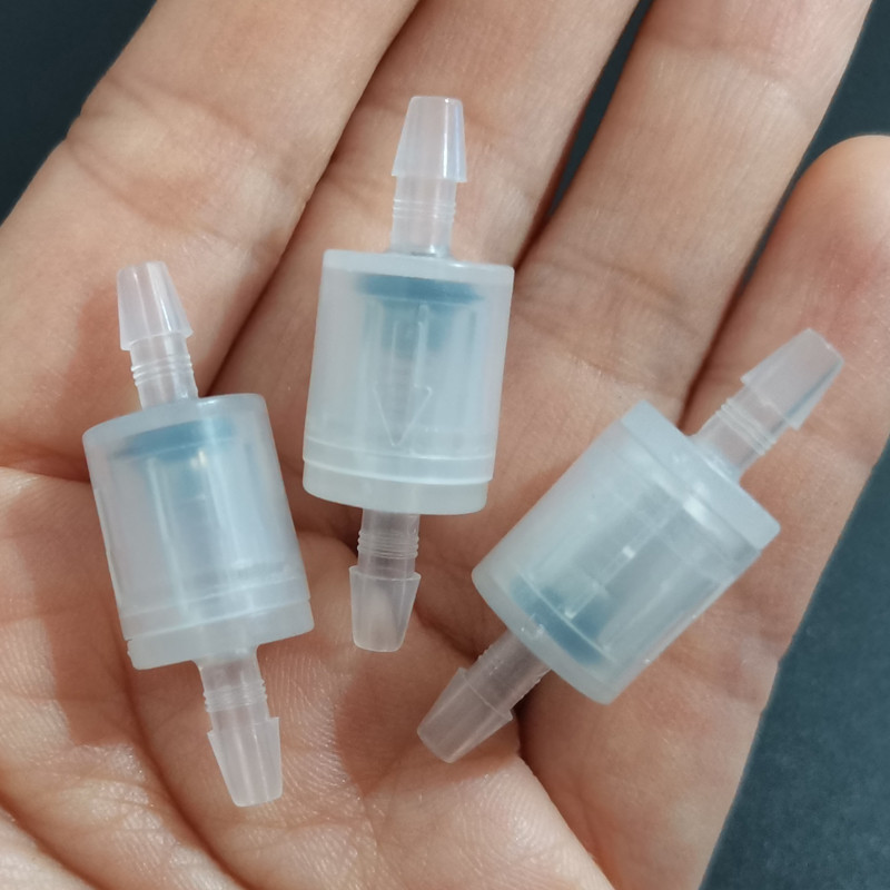 Van một chiều 1/4 3/16 1/8 PP/PVDF chịu áp thấp, van lò xo ozone, dùng cho nước/khí