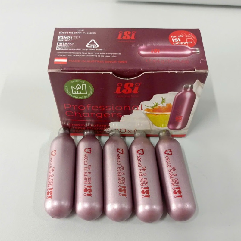 Viên Ga Dùng Cho Bình Xịt Kem iSi Hộp 10 Viên, Đánh Kem Nhanh, Chuẩn Định Lượng
