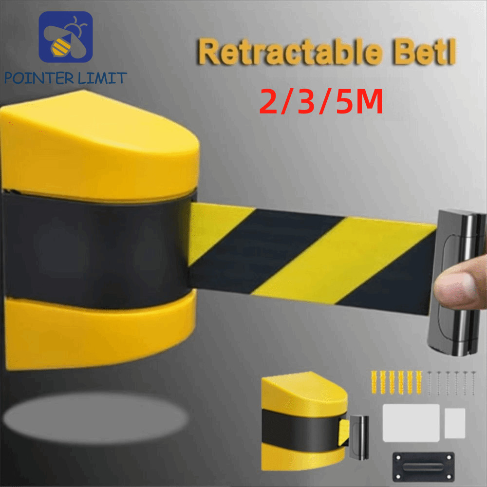 POINTER LIMIT Rào chắn đai có thể thu vào, Đai cảnh báo treo tường 2 ...
