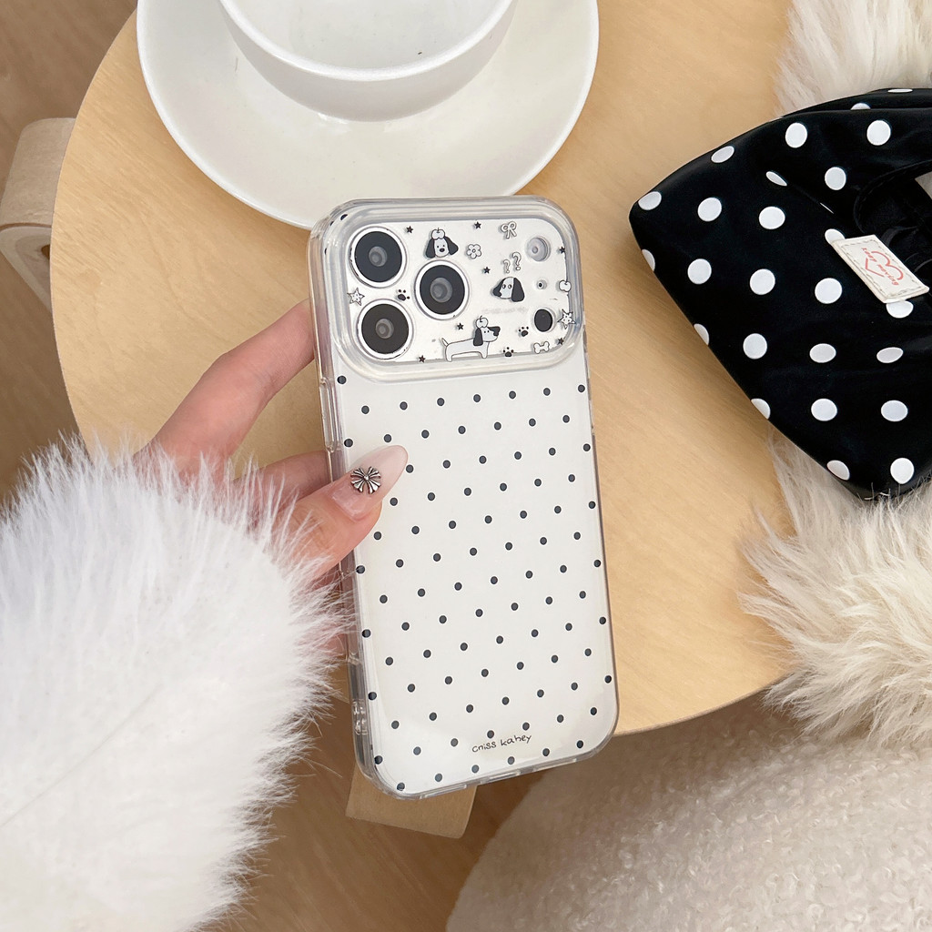 【Giao hàng nhanh】Ốp điện thoại Dachshund có dấu chấm cho iPhone17ProMax 17 16 15 14 ốp lưng iphone