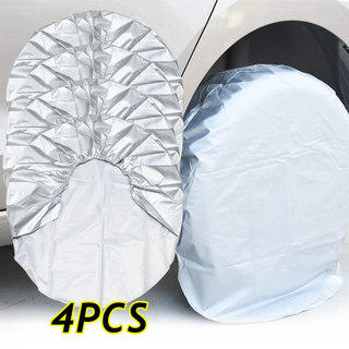27-29 "/ 30-32" Vỏ Lốp Xe Ô Tô Bạc Chống Thấm Nước 210D Vải Oxford Dự Phòng Lốp Đa Năng Cho Xe Tải RV Camper Motorhome Vỏ Lốp