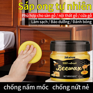 [100% Chăm sóc gỗ tự nhiên Sáp ong] Sáp đánh bóng chăm sóc gỗ Đồ nội thất sàn gỗ Bảo trì cửa tủ Chống sương khô Nứt gỗ Phục hồi tân trang lại