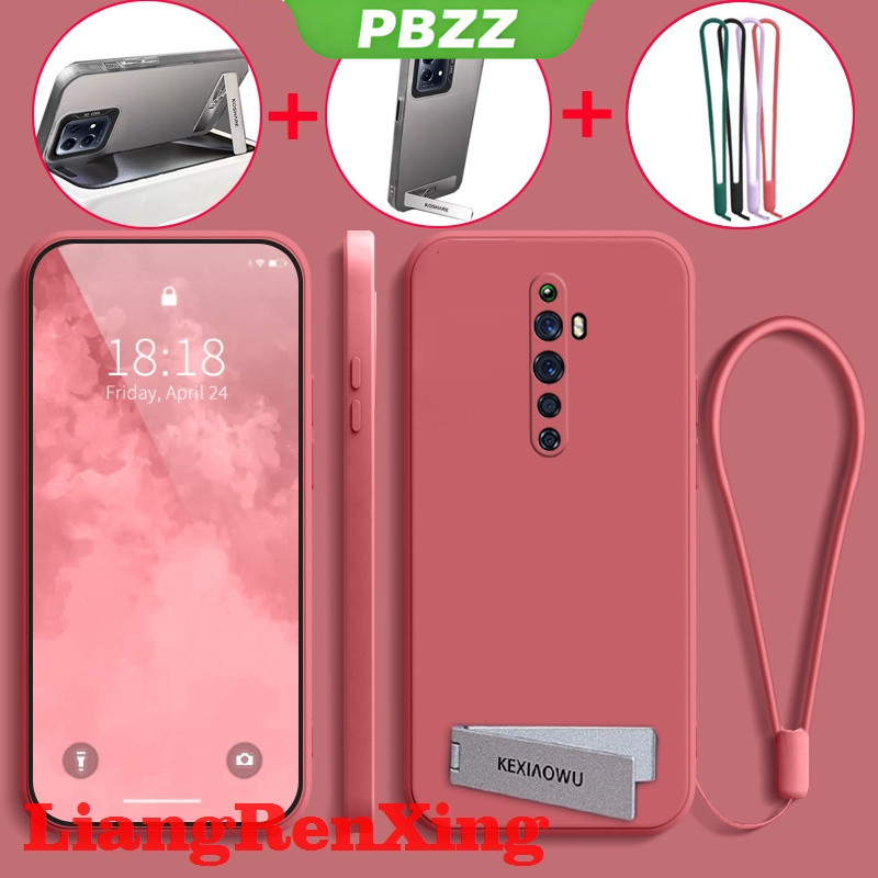 [3 trong 1] ốp cho OPPO RENO 2F reno2 f RENO 2 f RENO 2 Ốp điện thoại Ốp mềm Ốp chống sốc mịn bảo vệ silicon lỏng thiết kế mới thẩm mỹ với giá đỡ dễ thương ytcbzj01