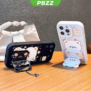 Ốp Lưng Cho OPPO Reno 7Z 5G RENO 7 Z 5G Reno 8z 5G Vỏ Điện Thoại Vỏ Mềm Silicon Chống Sốc Thiết Kế Mới Thẩm Mỹ Gương Xoay Gấu Dễ Thương Có Giá Đỡ JTXXZJ01