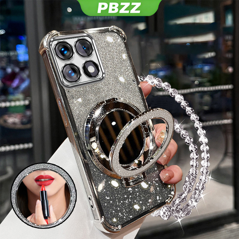 Ốp lưng Honor x6c x6a x8c x6b x7c x7b x7a x8b x8a 5g x5b plus HONOR 200 400 pro 400 lite 5g Vỏ điện thoại Vỏ mềm chống sốc thiết kế mới gương thẩm mỹ có giá đỡ SJSFHZJ01