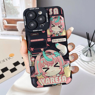 Ốp điện thoại Genshin Impact Varesa cho iPhone 17 / 17Air / 16E / 15 Plus / 14 / 13 / 12 / 11 / Pro Max. Chống sốc rơi. Hộp đựng túi khí kiểu áo khoác silicon lỏng che phủ toàn diện