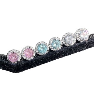 Bông Tai Zircon Trong Suốt Sang Trọng, Phù Hợp Mặc Hàng Ngày Cao Cấp