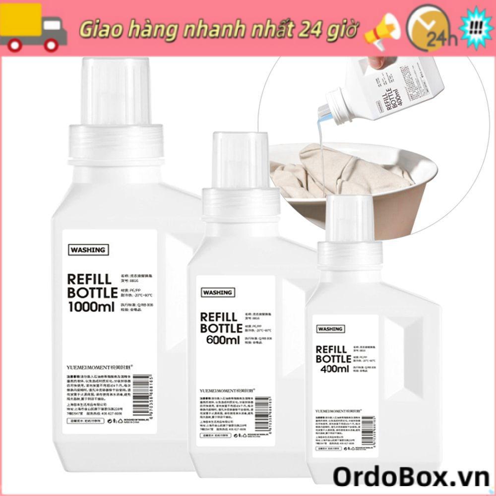 Hộp đựng nước giặt ORDOBOX 400 / 600 / 1000ml Chất tẩy rửa Giặt ủi Hộp đựng đồ gia dụng