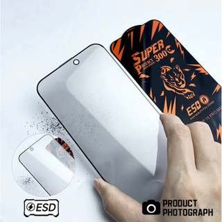 Kính Cường Lực iPhone SUPER 300C ESD Viền Cong Trong Suốt Full Viền Siêu Cứng Cho iP 17 Pro max 16 15 14 13 12 11 Xs