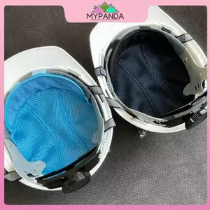Mũ bảo hiểm MYPANDA lưới thoáng khí, có tấm lót hút mồ hôi và dây điều chỉnh, phù hợp sử dụng cho người lớn.