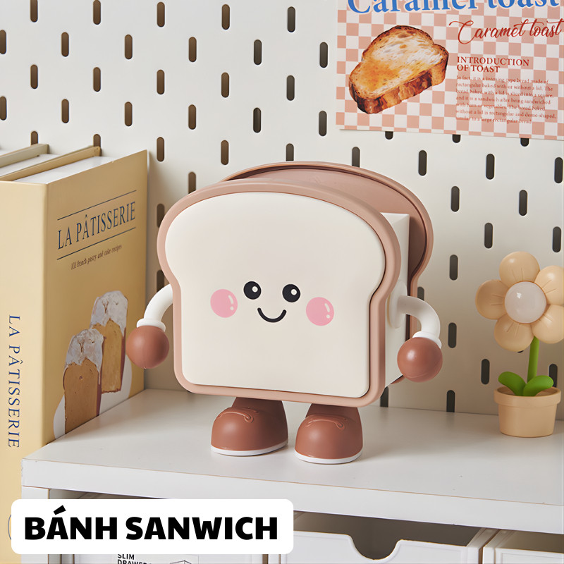 Ống Đựng Bút Cute Hình Bánh Mì, Hộp Đựng Bút Để Bàn Dễ Thương, Giá Đựng Đồ Học Tập Mini