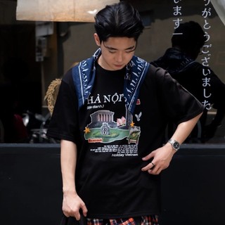 Áo Thun Nha Trang Du Lịch Việt Nam "Collage Art" unisex nam nữ, chất thun cotton 250gsm from oversize và babytee