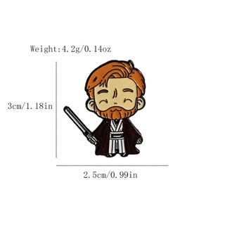 6 Cái / bộ Dễ Thương Chiến Tranh Giữa Các Vì Sao Darth Vader Yoda Master Kim Loại Huy Hiệu Phim Thổ Cẩm Trang Trí Phụ Kiện