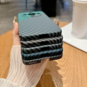 Dành Cho Danh Dự X70 Ốp Điện Thoại Phong Cách Mới Họa Tiết Sợi Carbon Kevlar Nhẹ Bao Gồm Tất Cả Chống Sốc X70 Matte High-En