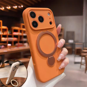 Ốp Điện Thoại Giá Đỡ Từ Tính 360 Lỏng Cho iPhone 17 Pro Max 12 13 14 15 16 Pro Max Bao Gồm Bảo Vệ Ống Kính Máy Ảnh Vỏ Mềm Vỏ Điện Thoại Vỏ Bảo Vệ