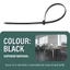 100 Gói Cáp Nylon Zip Hạng Nặng 12 Inch, Dây Nhựa Mạnh 7.6 Mm Với Độ Bền Kéo 70Kg, Chống Tia UV