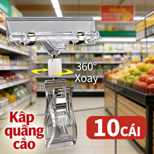 Kẹp nhựa quảng cáo, dùng để kẹp giấy bán hàng, nhãn giá, phù hợp để trưng bày trong cửa hàng