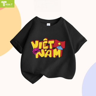 Áo thun Việt Nam cho bé Áo phông cho bé trai bé gái chất cotton Mềm mịn Thoáng mát - VN2