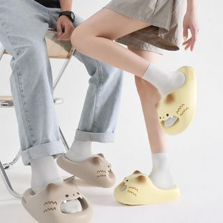 Dép Mèo OIWLSAX321, Đáy Mèo Chống Trơn Trượt Kitty Mules, Ngón Chân Đóng Đáng Yêu Đáy Mềm Chống Thấm Nước Dép Nữ Nhà