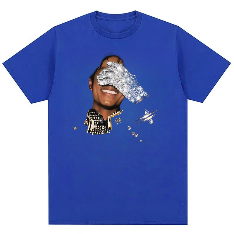MJ Michael Jackson Huyền Thoại Nhân Vật Nam Nữ Thời Trang Đường Phố Hip Hop Cotton