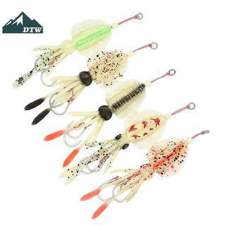 DTW Mồi Câu Cá Mềm Mực Dạ Quang UV 20g Phù Hợp Cho Biển Sâu Và Dụ Bạch Tuộc