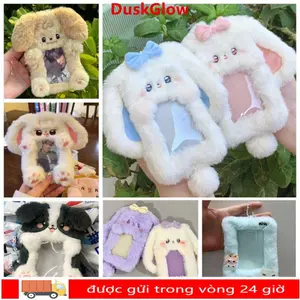 Thẻ Photocard DUSKGLOW, Hộp đựng thẻ ảnh đa chức năng cho thỏ / chó / mèo, Thỏ tai to sang trọng chất lượng cao / Thẻ Collie viền Quà tặng tay áo