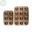 PUSKY 1 Cái 6 / 9 / 12 Chestnut Hình Bánh Khay Nướng Khuôn Thép Carbon Nhà Bếp Dụng Cụ Nướng Bánh VN