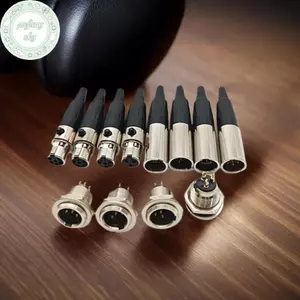 PUSKY 1 Cái Đầu Nối Thẳng Âm Thanh XLR Nhỏ Mini XLR 3 / 4 / 5 / 6 Pin Nữ / Nam Cắm Nam Soet Cho Cáp Micro VN