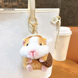 ZNCE _ Soft Touch Móc khóa Dễ thương Hà Lan Pig Móc khóa Mặt dây chuyền Nhung mềm Cảm ứng Giảm căng thẳng Vòng chìa khóa Ba lô Treo trang trí Phim hoạt hình Búp bê quyến rũ cho nam giới Đông Nam Á