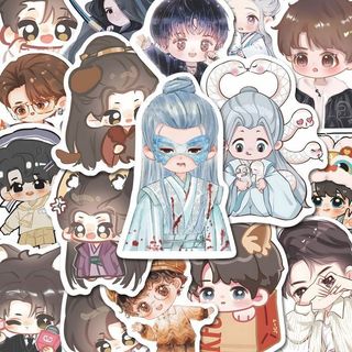 - 122 Tờ Phiên Bản Q Dễ Thương Tanjian Times Hàng Hóa Miếng Dán Dễ Thương Raiders Gỗ Đàn Hương Duoduo diy Điện Thoại Di Động Miếng Dán ipad Chống Thấm Nước