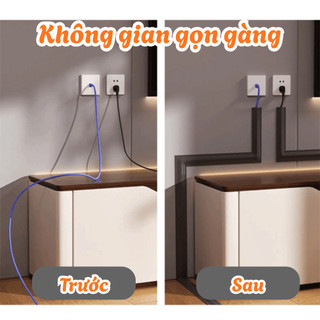 Nẹp Dây Điện MAISON Nhựa PVC Dày Dặn, Bảo Vệ Dây Cáp Chống Vấp Ngã, Dễ Lắp