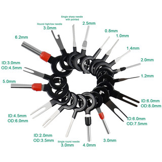 8 / 18 / 41 Chiếc Xe Thiết Bị Đầu Cuối Loại Bỏ Dụng Cụ Dây Cắm Kết Nối Extractor Kéo Phát Hành Pin Extractor Bộ Dụng Cụ Sửa Chữa CarPlug