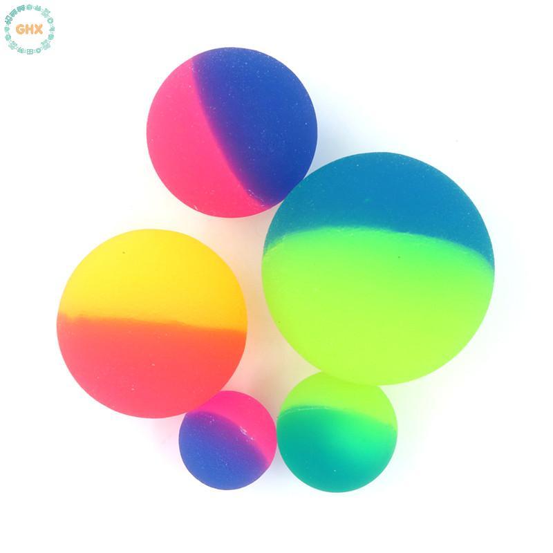 GHX 1 / 10 Chiếc Moonlight High Bounce Ball Co Giãn Juggling Jumping Balls Bouncing Ball Đồ Chơi Ngoài Trời Chơi Vui VN