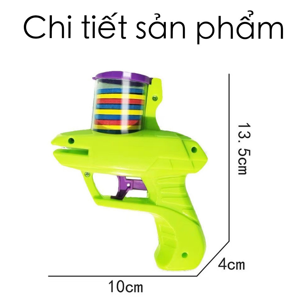 Đồ chơi súng bắn đĩa xốp cho trẻ em chơi ngoài trời và trong nhà, súng bắn đĩa bay.