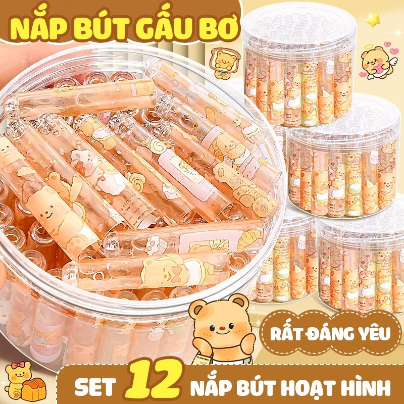 Nắp Bút Chì Hoạt Hình – Nối Dài Đầu Bút Chì, Bảo Vệ Ngòi Tối Ưu, Đồ Dùng Học Tập Thiết Yếu