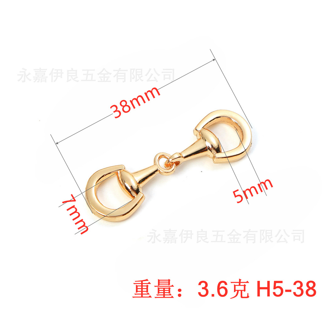 Đồ Bơi Quần Lót Dây Xích Kim Loại Giày Đậu Hà Lan Trang Trí Khóa Giày Dây Xích Phụ Kiện Kết Nối Khóa Túi Dây Xích Phụ Kiện Nút 26.3.30