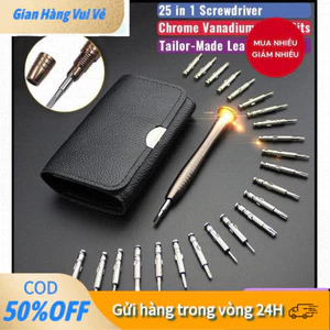 Bộ Tua Vít Mini 25 Đầu Đa Năng Sửa Laptop, Điện Thoại, Đồng Hồ Có Hộp Da Gọn Nhẹ