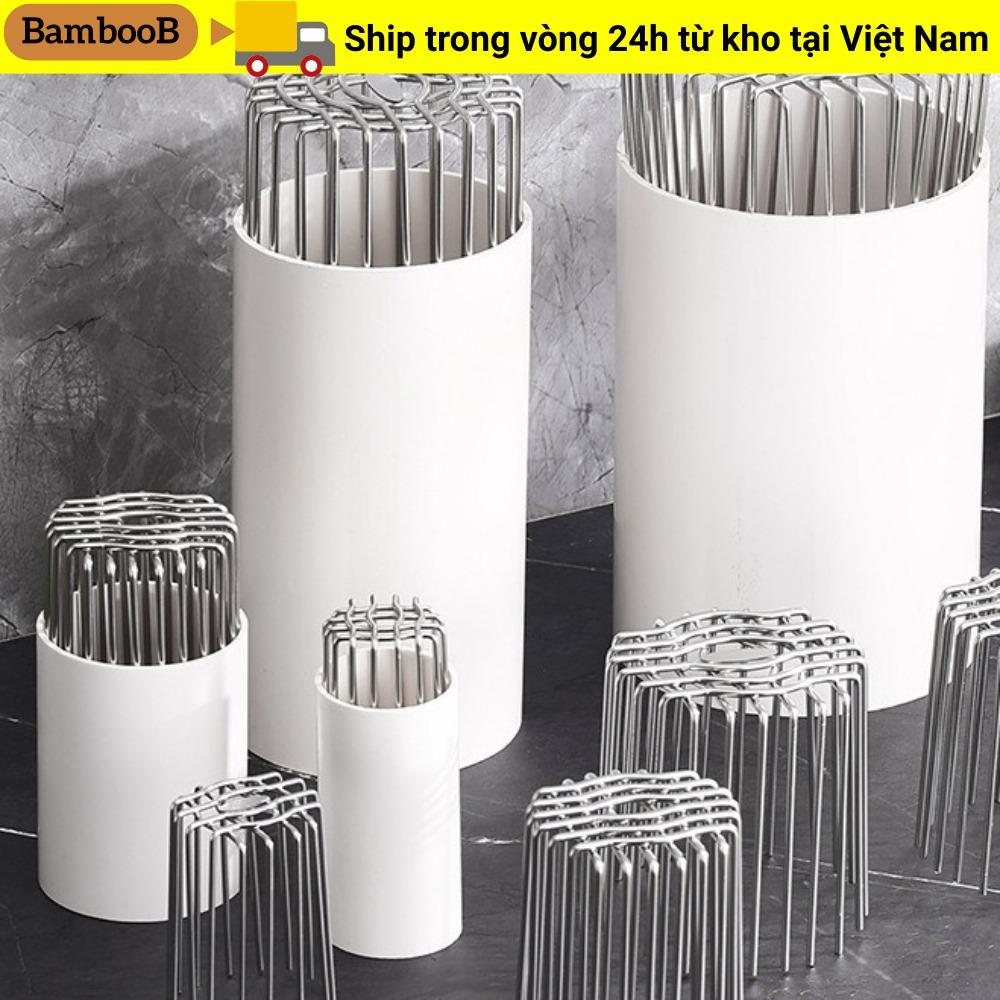 Ống thoát nước sàn trên mái BAMBOOB, Vỏ thoát nước ban công bằng thép không gỉ tròn, Hữu ích Chống chặn dịch chuyển lớn trên nóc ống mưa Nắp ống thoát nước Lắp ống nước