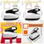 DARON Crafts Hole Puncher, Máy cắt giấy thủ công tiết kiệm nhân công, Đồ dùng học tập Thủ công dễ dàng Giáo dục Vuông dập nổi Embossers Scrapbooking