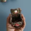 Túi đựng tai nghe móc OLVIDO, Thiết kế nấm Chắp vá hoa Mini chắp vá, đan thủ công bằng tay Phong cách dễ thương Lưu trữ móc thủ công