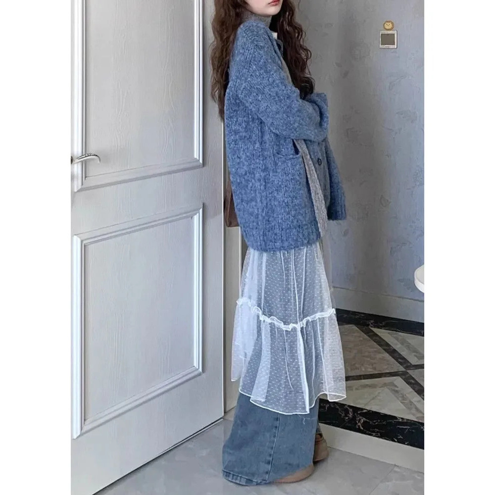 Váy ren giữa chiều dài mùa xuân, phong cách mới và Y2K ballet - Milyfashion I51A