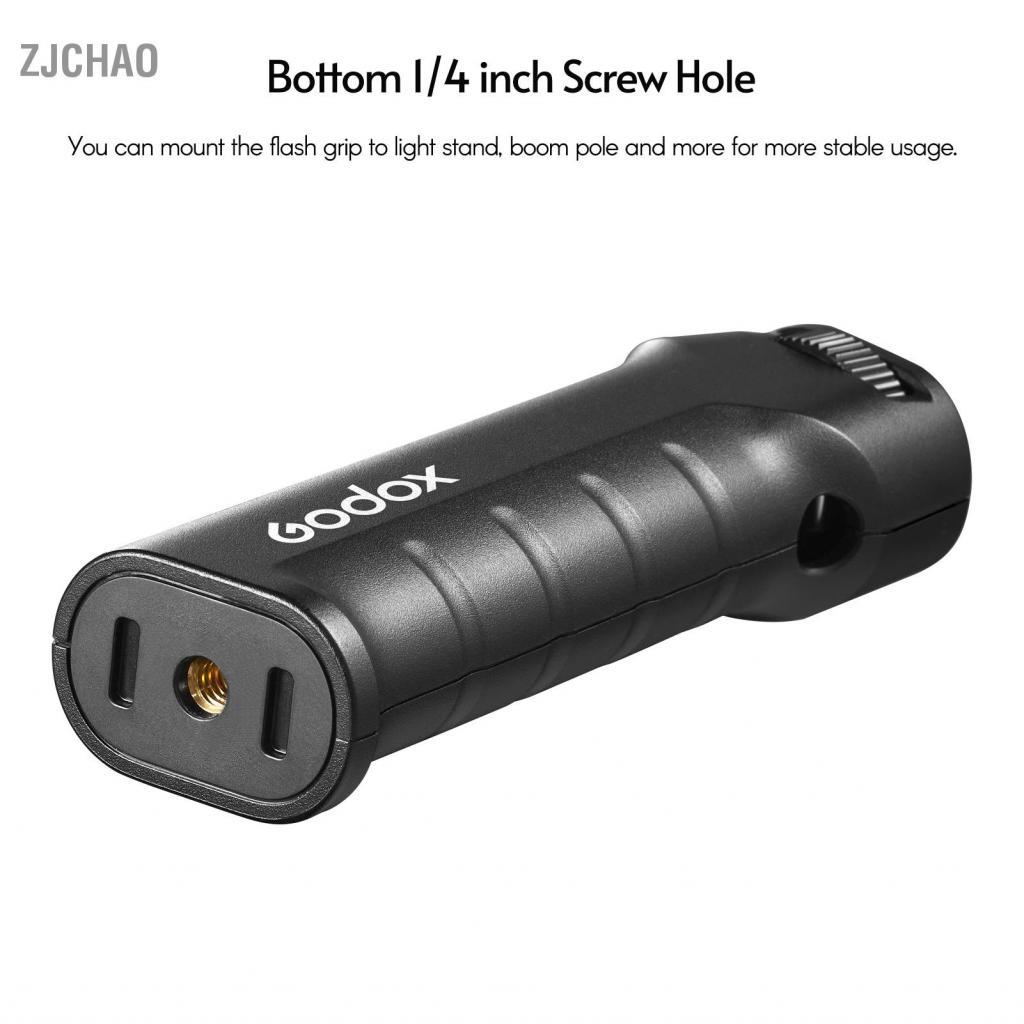 zjchao Godox FG-100 Flash Grip Tay cầm máy ảnh Speedlite với vít 1/4 inch Tương thích AD100pro AD200pro AD300pro và lỗ ren đèn LED khác