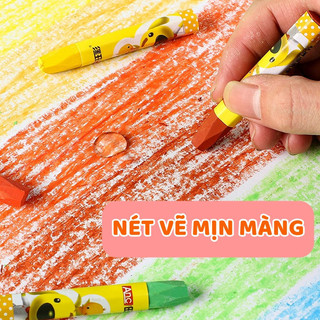 Bút Màu Sáp Dầu Cao Cấp Cho Học Sinh 36 Màu - Màu Sắc Tươi Sáng Rực Rỡ, Chất Lượng Vượt Trội, Không Dính Tay Khi Dùng