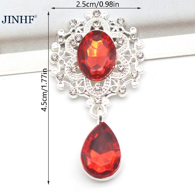 Jin HF Trâm Cài Pha Lê 45x25mm - Phụ Kiện Thời Trang Cho Đám Cưới Và Ngày Lễ