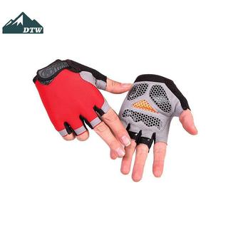 DTW Tập Gym Thể Dục Thoáng Khí Chống Trơn Trượt Nam Nữ Nửa Ngón Mùa Hè Câu Cá Đi Xe Đạp Ngón Găng Tay Nữ Xe Đạp Thể Thao