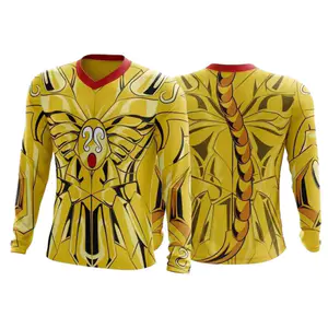 Áo thun nam dài tay cổ tròn in hình 3DAnime Gold, thoáng mát và thời trang