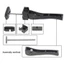 Thay thế đa năng cho cứng Tri-Fold Tonneau Cover Pickup Truck Cargo Cover Fixing Kit