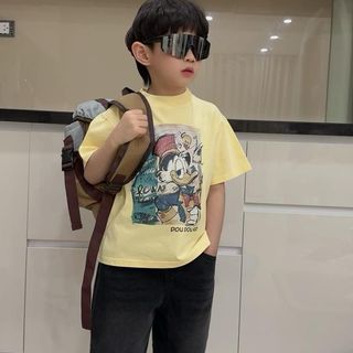 [DOU DOU KID] AP69 Áo Phông Trẻ Em Hữu Cơ Mềm Mịn 14-48kg
