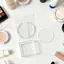 YUUKII Soft Silicone Gel Powder Puff, Dụng cụ bôi kem dưỡng da có thể tái sử dụng, Dụng cụ trang điểm hình tròn chống thấm BB Cushion Puff